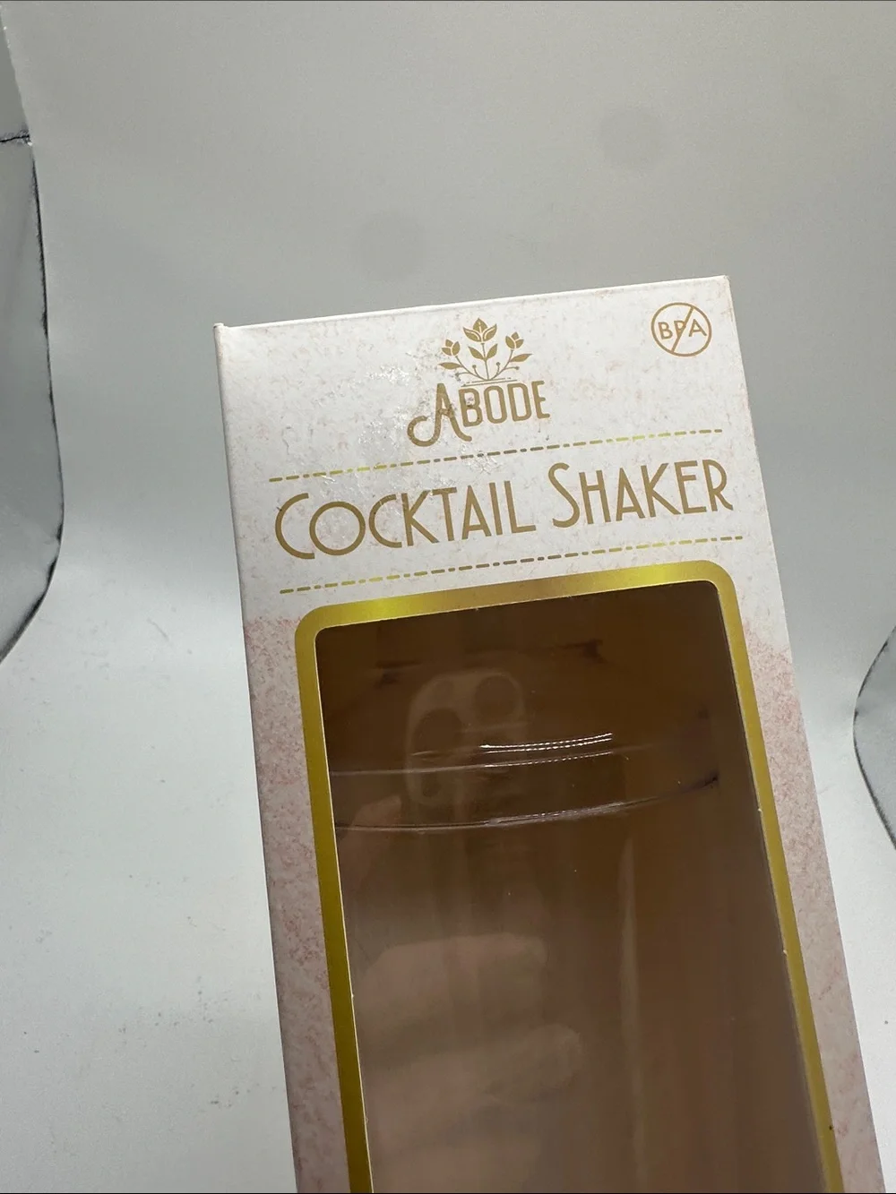 Set of 4 Abode Clear Cocktail Shaker - Party Tableware